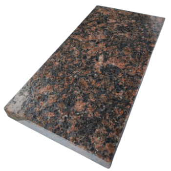 Parapet z granitu Tan Brown Lapatura szerokość 27,5cm grubość 2cm